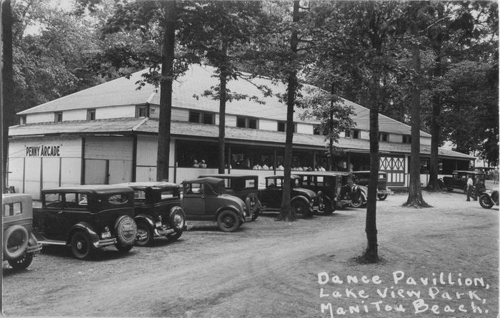 Devils Lake Amusement Park - The Lakeview Dance Pavilion In 1928 From Dan Cherry